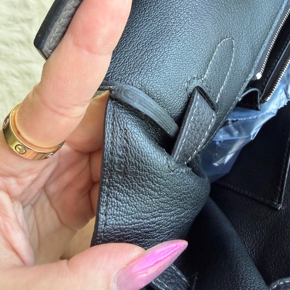 Hermès B35 Togo Two-Tone Etain Black Birkin - Picture 11 of 11